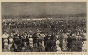 The Cup Day at Ascot, Arrival of the Prince and Princess of Wales on the Course